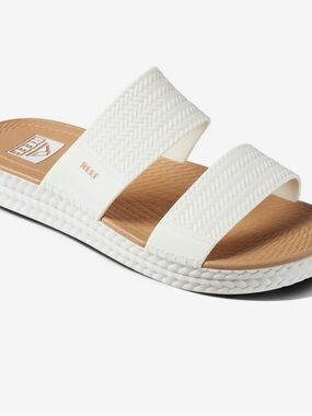Reef Water Vista Slide Women's Waterproof White Double-Strap Slide - Size 9
